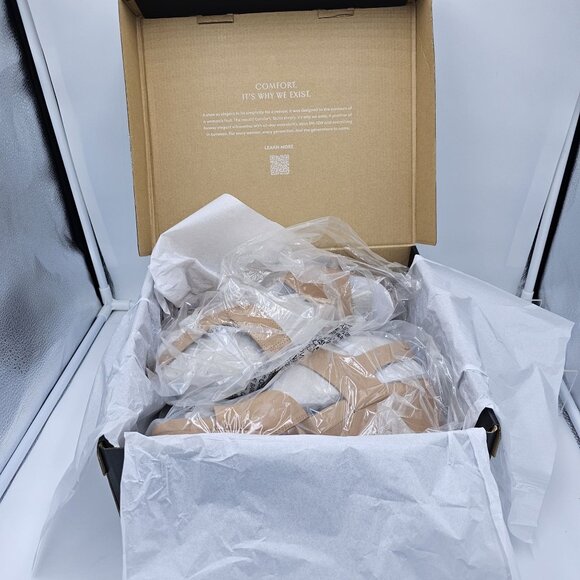 Naturalizer Imani Wedge Sandals – Size 11M Cookie Dough Nubuck – New in Box - Picture 9 of 11